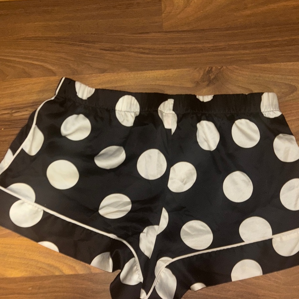 Victoria's Secret Black and White Polka Dot Pajama Shorts | Small - Picture 3 of 3